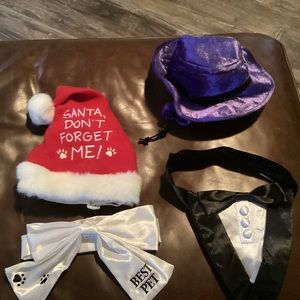 Bundle 2 for $10 - dog dress up Christmas set two